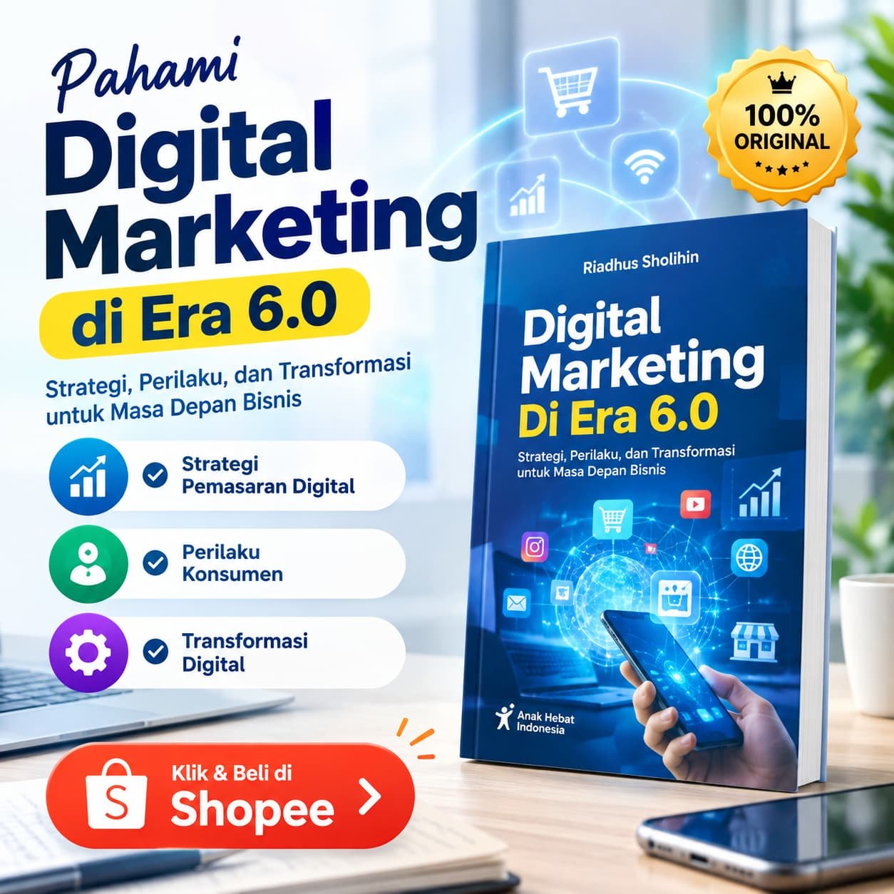 Perubahan Preferensi Konsumen Akibat Perkembangan Teknologi Digital Merupakan Contoh Pengaruh dari Transformasi Digital yang Semakin Kuat - 𝖗𝖎𝖋𝖆𝖎𝖍𝖆𝖒𝖉𝖆.𝖈𝖔𝖒 Buku Digital Marketing Di Era 6.0 untuk memahami perubahan preferensi konsumen akibat perkembangan teknologi digital merupakan contoh pengaruh dari transformasi digital dan strategi pemasaran modern.